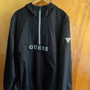 Guess 3/4 Zip Hooded Windbreaker